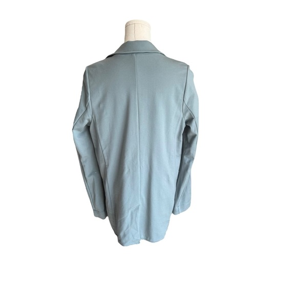Athleta - Eastbound Ponte Stretch Knit Open Front BlazerJacket Sage Green Sz 4 - Picture 4 of 7